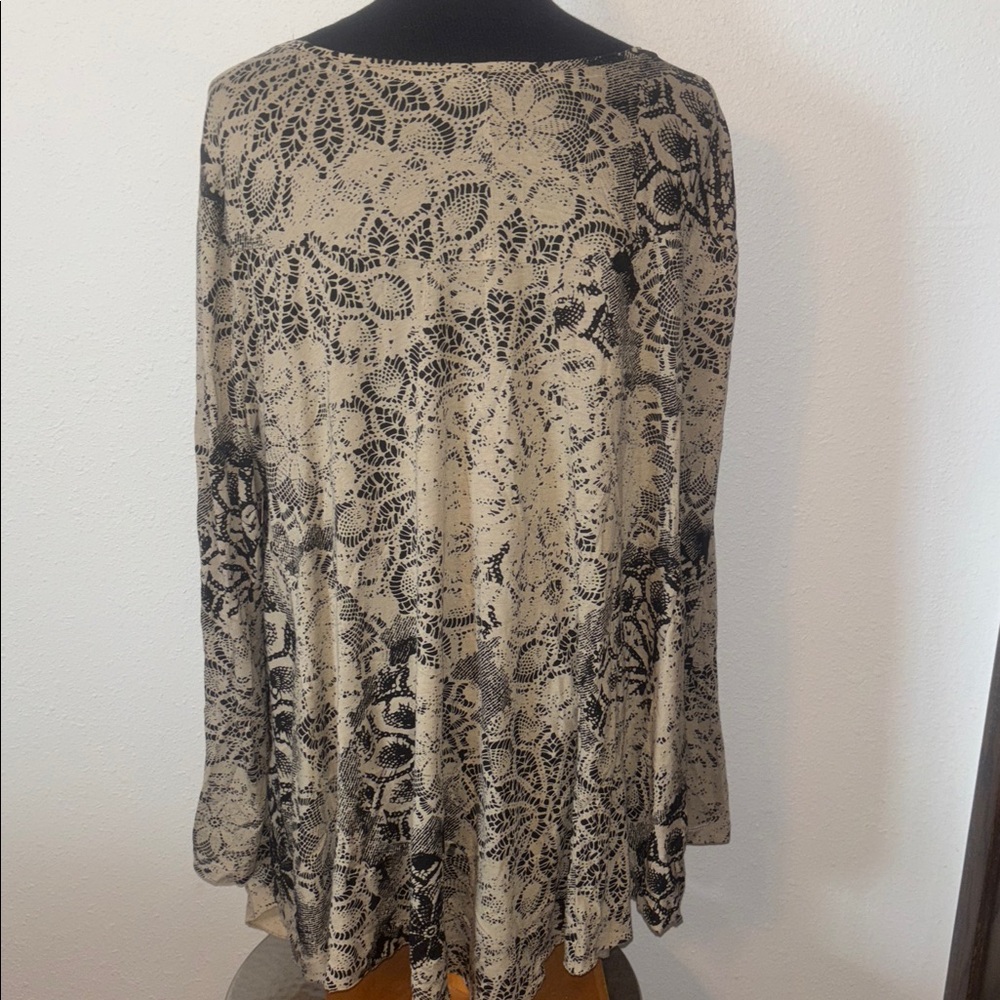 Peruvian Connection Pima Cotton Modal Oversized Tunic Top size XL - Picture 5 of 9